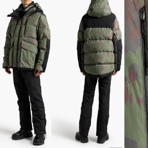 $975! RARE! NWT Men's Holden Peak Camouflage Down Ski Jacket - Green - M, L - Picture 2 of 6